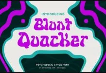 Blunt Quacker Font Blunt Quacker Font Poster 1