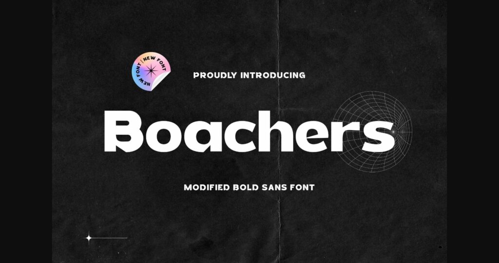 Boachers Font Poster 3