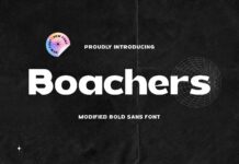 Boachers Font Poster 1