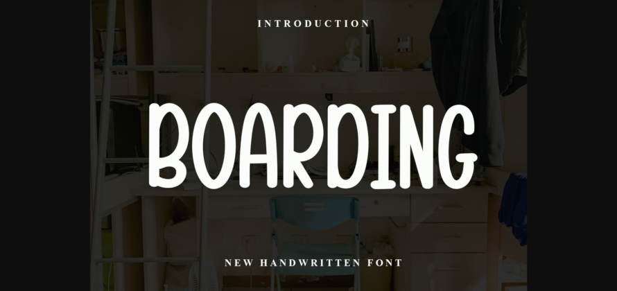 Boarding Font Poster 3