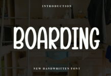 Boarding Font Poster 1