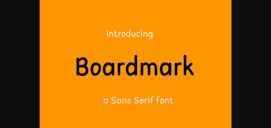 Boardmark Font Poster 3