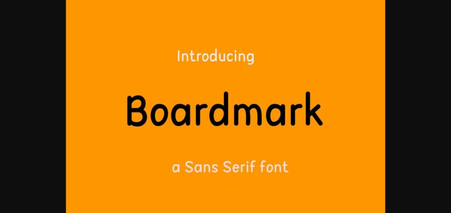 Boardmark Font Poster 3