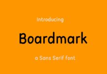 Boardmark Font Poster 1