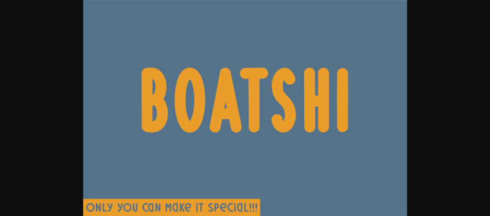 Boatshi Font Poster 3