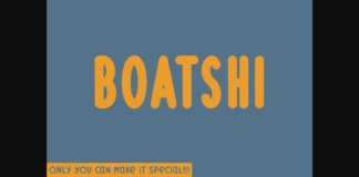 Boatshi Font Poster 1