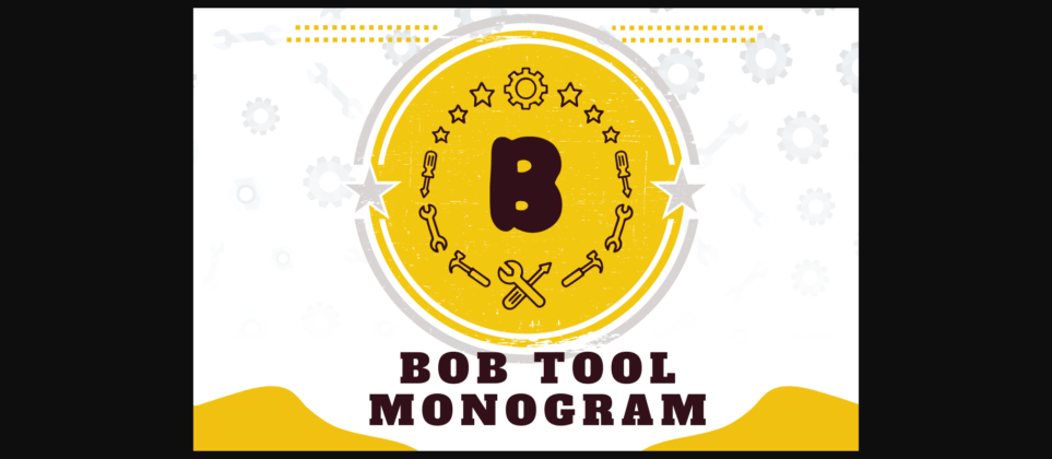 Bob Tool Monogram Font Poster 3