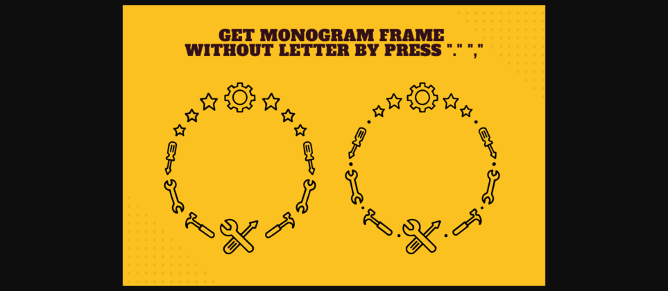 Bob Tool Monogram Font Poster 6