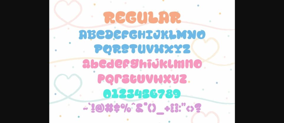 Boba Party Font Poster 8