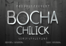 Bocha Chilick Font Poster 1