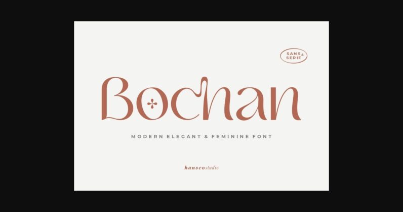 Bochan Font Poster 3