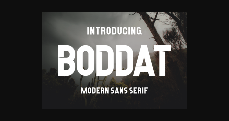 Boddat Font Poster 3