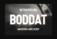 Boddat Font Poster 1