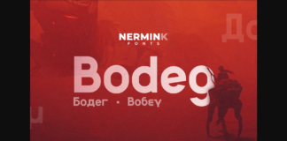 Bodeg Font Poster 1