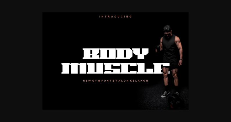 Body Muscle Font Poster 3