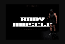 Body Muscle Font Body Muscle Font Poster 1
