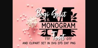 Bogi Split Monogram Font Poster 1