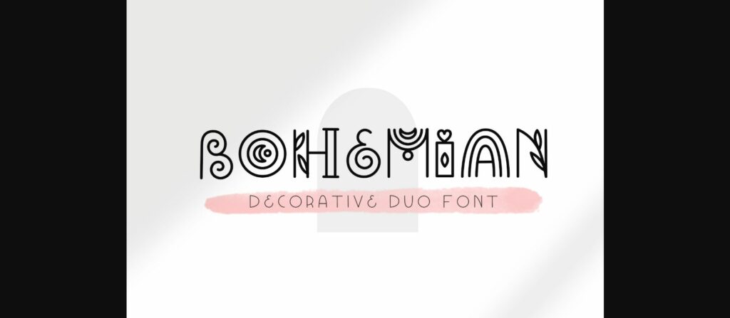 Bohemian Font Poster 1