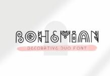 Bohemian Font Poster 1