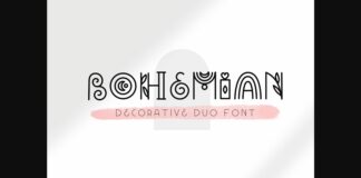 Bohemian Font Poster 1