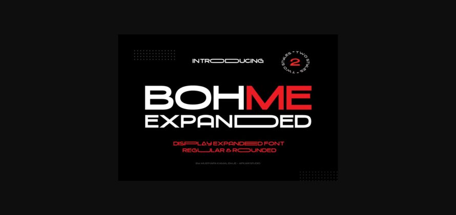 Bohme Expanded Font Poster 1