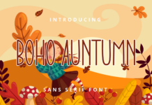 Boho Auntumn Font Poster 1