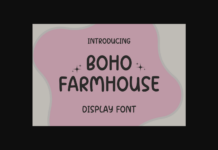 Boho Farmhouse Font Poster 1