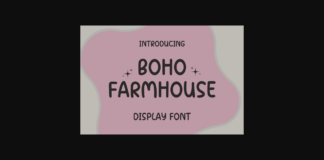 Boho Farmhouse Font Poster 1