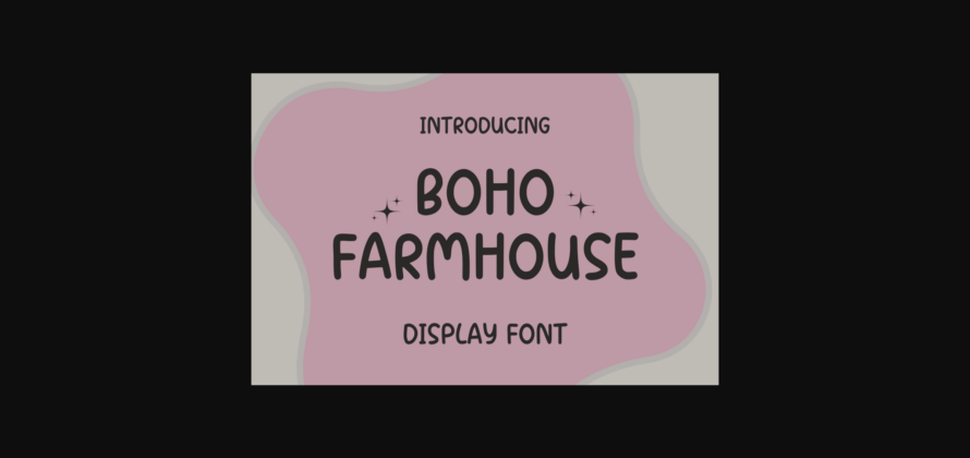 Boho Farmhouse Font Poster 1