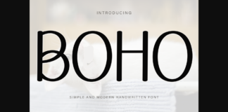 Boho Font Poster 1