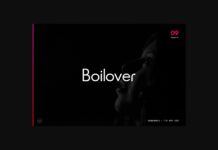 Boilover Font Poster 1