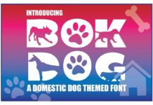 Bok Dog Font Poster 1