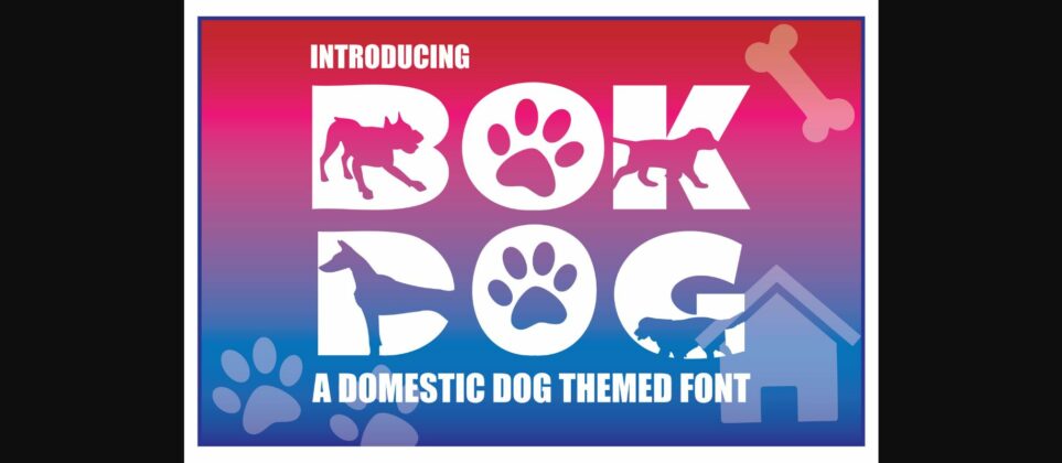 Bok Dog Font Poster 1