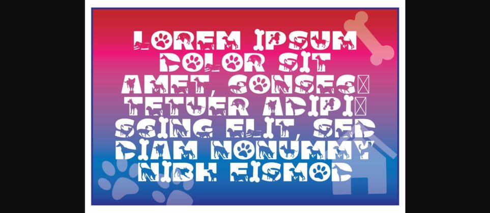 Bok Dog Font Poster 6