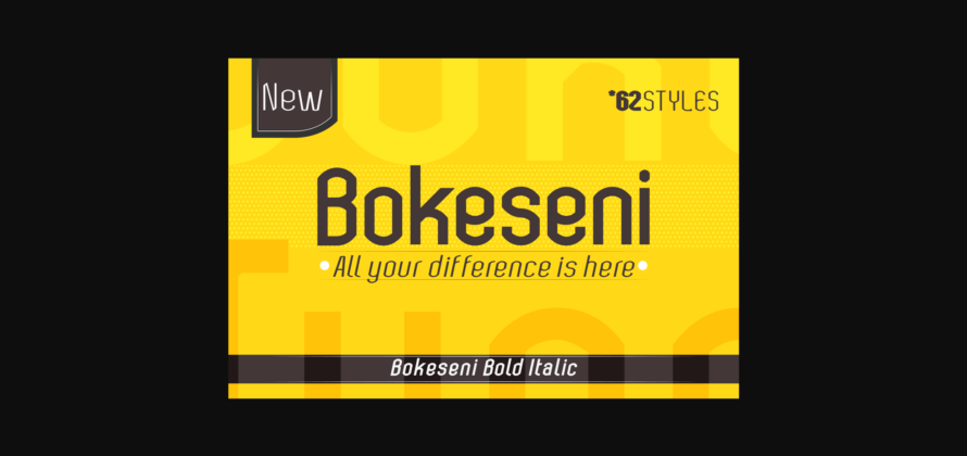 Bokeseni Bold Italic Font Poster 3