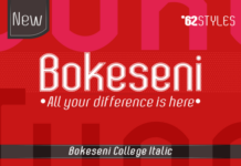 Bokeseni College Italic Font Bokeseni College Italic Font