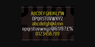 Bokeseni UltraBlack Expanded Italic Font Poster 1