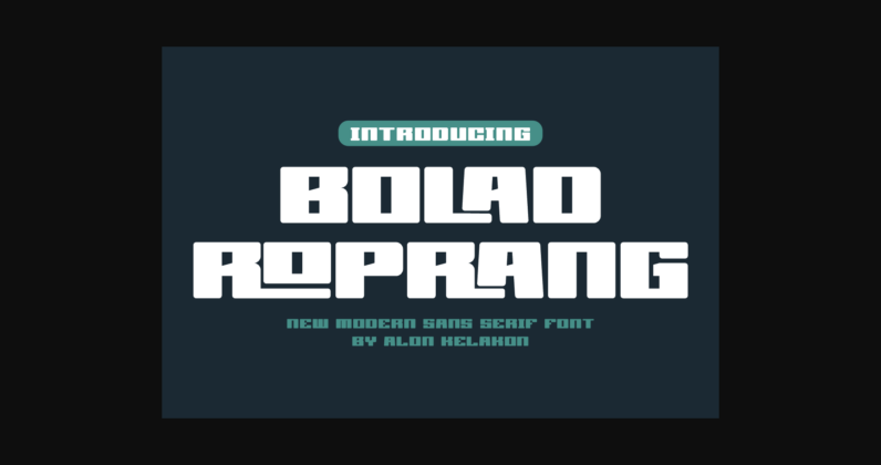 Bolad Roprang Font Poster 3