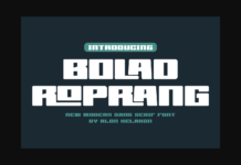 Bolad Roprang Font Bolad Roprang Font Poster 1