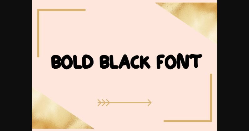 Bold Black Font Poster 3