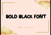 Bold Black Font Poster 1