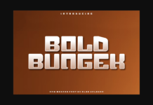 Bold Bungek Font Poster 1