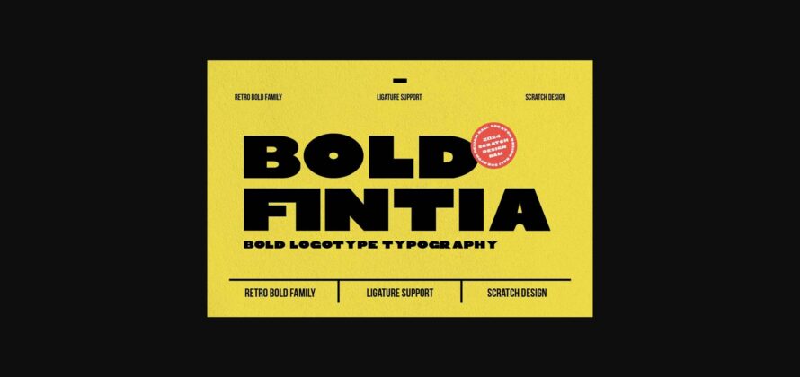 Bold Fintia Font Poster 3