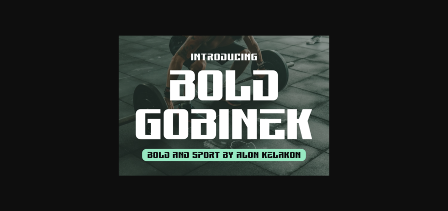 Bold Gobinek Font Poster 3
