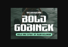 Bold Gobinek Font Poster 1