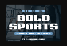 Bold Sports Font Poster 1