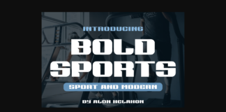 Bold Sports Font Poster 1