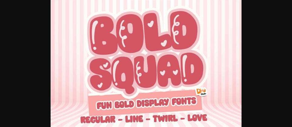 Bold Squad Font Poster 3