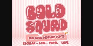 Bold Squad Font Poster 1