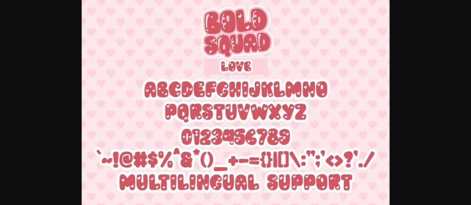 Bold Squad Font Poster 9